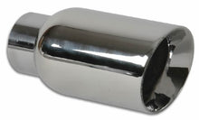 Load image into Gallery viewer, Vibrant 4in OD Round SS Exhaust Tip (Double Wall Angle Cut Beveled Outlet) 3in. ID Inlet Tips Vibrant

