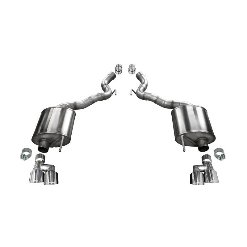 Corsa 2018-2023 Ford Mustang GT Convertible Sport Axle-Back Exhaust w/ 4in Tips Axle Back CORSA Performance