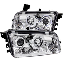 Load image into Gallery viewer, ANZO 2006-2010 Dodge Charger Projector Headlights w/ Halo Chrome Headlights ANZO
