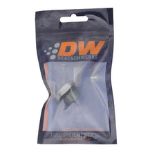 Load image into Gallery viewer, DeatschWerks DWK6-02-0732 DeatschWerks 10AN ORB Male Plug Fitting with 1/8in NPT Gauge Port - Anodized DW Titanium
