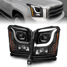 Load image into Gallery viewer, Anzo 15-17 GMC Yukon/Yukon XL Projector Headlights Black Housing/Clear Lens (w/ Light Bars) Headlights ANZO
