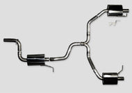 AWE Tuning VW CC Touring Edition Exhaust Dual Outlet - Diamond Black Tips Catback AWE Tuning   