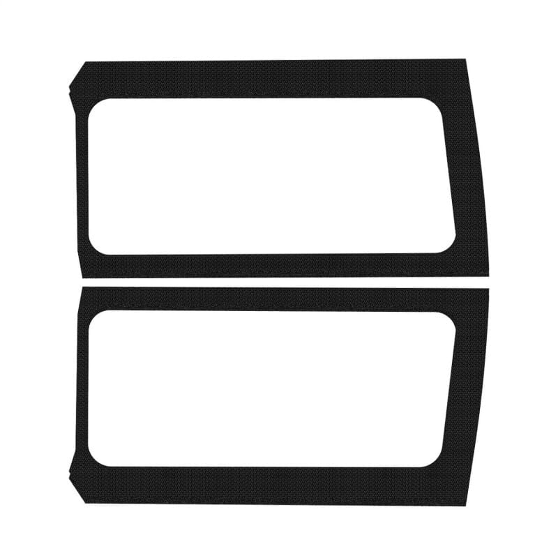 DEI DEI50268 DEI 18-23 Jeep Wrangler JL 2-Door Boom Mat Rear Side Window Trim - 2 Piece - Black