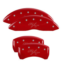 Load image into Gallery viewer, MGP 4 Caliper Covers Engraved Front &amp; Rear Vintage Style/RT Red finish silver ch Caliper Covers MGP
