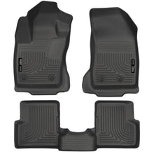 Load image into Gallery viewer, Husky Liners 2015 Jeep Renegade Weatherbeater Black Front and Second Row Floor Liners Floor Mats - Rubber Husky Liners
