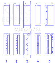 Load image into Gallery viewer, King General Motors 379 V8 OHV (Size .026) Crankshaft Main Bearings (Set of 5) Bearings King Engine Bearings
