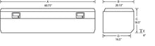 Load image into Gallery viewer, Lund 67-99 Chevy CK Ultima Single Lid Tool Box w/Slant - Brite Tool Storage LUND
