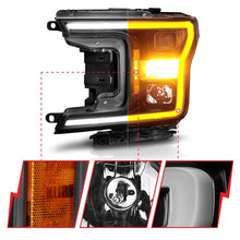 Load image into Gallery viewer, ANZO 2018-2020 Ford F-150 Projector Headlight w/ Plank Style Switchback Black Housing Headlights ANZO
