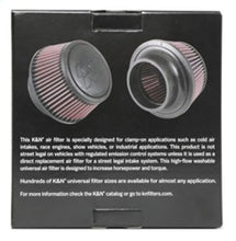 Load image into Gallery viewer, K&amp;N Universal Round Clamp-On Air Filter 3in Flange ID x 6in Base OD x 4.625in Top OD x 3in Height Air Filters - Universal Fit K&amp;N Engineering   
