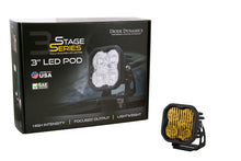 Load image into Gallery viewer, Diode Dynamics DIODD6890S Diode Dynamics SS3 Pro ABL - Yellow SAE Fog Standard (Single)
