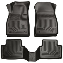 Load image into Gallery viewer, Husky Liners 11-12 Ford Fiesta WeatherBeater Combo Black Floor Liners Floor Mats - Rubber Husky Liners
