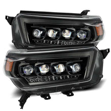 Load image into Gallery viewer, AlphaRex 10-13 Toyota 4Runner NOVA LED Proj Headlights Plank Style Alpha Black w/Seq Signal/DRL Headlights AlphaRex
