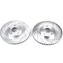 Load image into Gallery viewer, Power Stop 13-15 Acura ILX Front Evolution Drilled &amp; Slotted Rotors - Pair Brake Rotors - Slot &amp; Drilled PowerStop   
