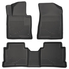 Load image into Gallery viewer, Husky Liners 2015 Hyundai Sonata Weatherbeater Black Front &amp; 2nd Seat Floor Liners Floor Mats - Rubber Husky Liners
