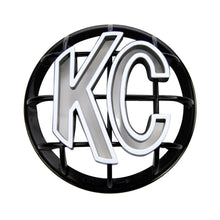 Load image into Gallery viewer, KC HiLiTES 5in. Round ABS Stone Guard for Apollo Lights (Single) - Black w/White KC Logo Light Covers and Guards KC HiLiTES
