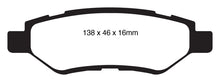 Load image into Gallery viewer, EBC 08-13 Cadillac CTS 3.0 Redstuff Rear Brake Pads Brake Pads - Performance EBC   
