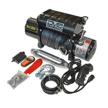 Load image into Gallery viewer, DV8 Offroad 12000 LB Winch w/ Synthetic Line &amp; Wireless Remote - Black Winch Kit DV8 Offroad
