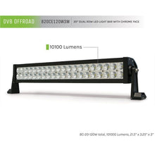 Load image into Gallery viewer, DV8 Offroad Chrome Series 20in Light Bar 120W Flood/Spot 3W LED Light Bars &amp; Cubes DV8 Offroad
