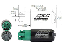 Load image into Gallery viewer, AEM 340LPH 65mm Fuel Pump Kit w/ Mounting Hooks - Ethanol Compatible Fuel Pumps AEM
