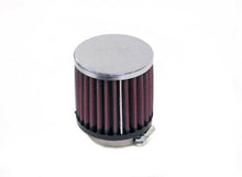 Load image into Gallery viewer, K&amp;N Universal Chrome Filter-Round Straight 2.125in Flg ID x 3in OD x 3in H Air Filters - Universal Fit K&amp;N Engineering   
