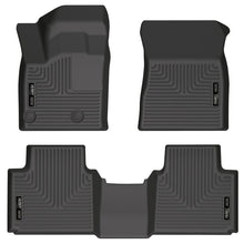 Load image into Gallery viewer, Husky Liners 2022 Mitsubishi Outlander WeatherBeater Front &amp; 2nd Seat Floor Liner - Blk Floor Mats - Rubber Husky Liners
