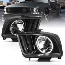 Load image into Gallery viewer, ANZO 2005-2009 Ford Mustang Crystal Headlights w/ Halo Black (CCFL) Headlights ANZO
