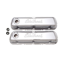 Load image into Gallery viewer, Edelbrock Valve Cover Signature Series Ford 260-289-302-351W CI V8 Chrome Valve Covers Edelbrock

