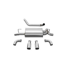 Load image into Gallery viewer, Corsa 2018-2024 Jeep Wrangler JL 2.5in Dual Rear Exit Polished Tips Sport Axle-Back Exhaust Axle Back CORSA Performance
