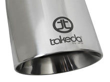 Load image into Gallery viewer, aFe Takeda 304 Stainless Steel Clamp-On Exhaust Tip 2.5in. Inlet / 4.5in. Outlet / 9in. L - Polished Tips aFe
