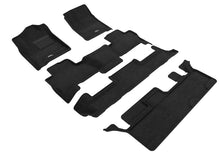 Load image into Gallery viewer, 3D Maxpider 15-20 Chevrolet Tahoe With Bench 2nd Row Elegant 1st 2nd 3rd Row - Floor Mat Set (Black) Floor Mats - Rubber 3D MAXpider   
