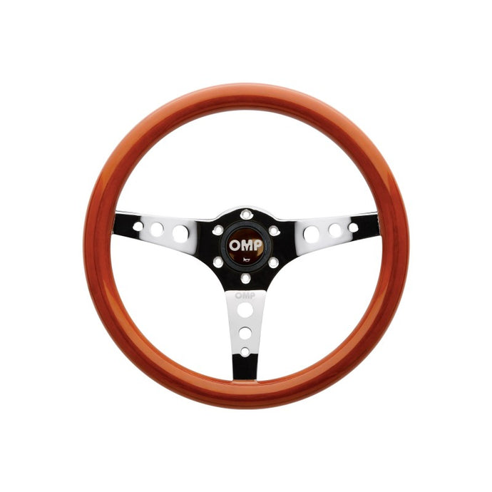 OMP Mugello Wooden Steering Wheel 360mm Handgrip Oval25X23mm Steering Wheels OMP   