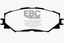 Load image into Gallery viewer, EBC 10-12 Lexus HS250h 2.4 Hybrid Greenstuff Front Brake Pads Brake Pads - Performance EBC   
