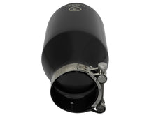 Load image into Gallery viewer, aFe Takeda 409 SS Clamp-On Exhaust Tip 2.5in. Inlet / 4.5in. Outlet / 9in. L - Black Tips aFe
