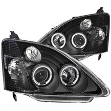 Load image into Gallery viewer, ANZO 2002-2004 Honda Civic Projector Headlights w/ Halo Black Headlights ANZO
