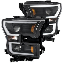 Load image into Gallery viewer, ANZO 2015-2017 Ford F-150 Projector Headlights w/ Plank Style Switchback Black w/ Amber Headlights ANZO
