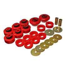 Load image into Gallery viewer, Energy Suspension 07-13 Chevrolet Silverado 1500/GMC Sierra 1500 4WD Body Mount Bushing Set - Red Bushing Kits Energy Suspension
