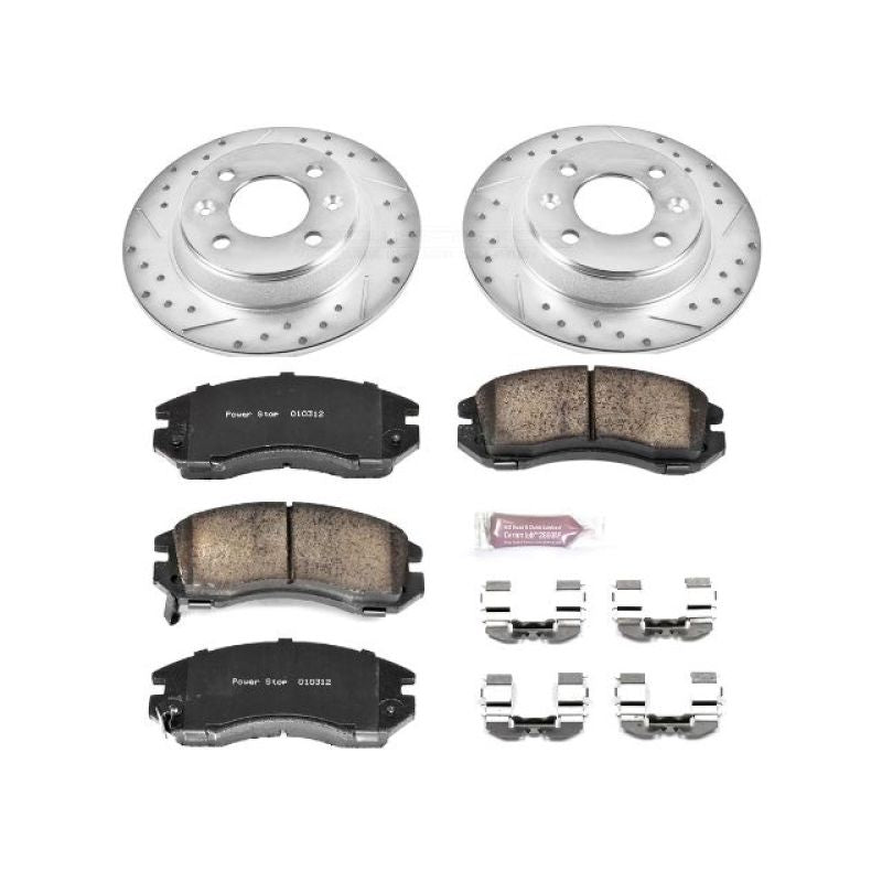 Power Stop 93-96 Subaru Impreza Front Z23 Evolution Sport Brake Kit Brake Kits - Performance D&S PowerStop   
