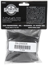 Load image into Gallery viewer, K&amp;N Filter Wrap Drycharger Oval Tapered Black - 3.25in Base I/S Width x 2.5in Top I/S Width x 7in H Pre-Filters K&amp;N Engineering   
