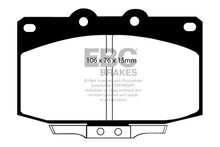 Load image into Gallery viewer, EBC 86-89 Mazda RX7 2.4 (1.3 Rotary)(Vented Rear Rotors) Ultimax2 Front Brake Pads Brake Pads - OE EBC   
