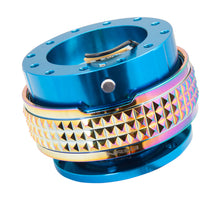 Load image into Gallery viewer, NRG Quick Release Kit - Pyramid Edition - Blue Body / Neochrome Pyramid Ring Quick Release Adapters NRG
