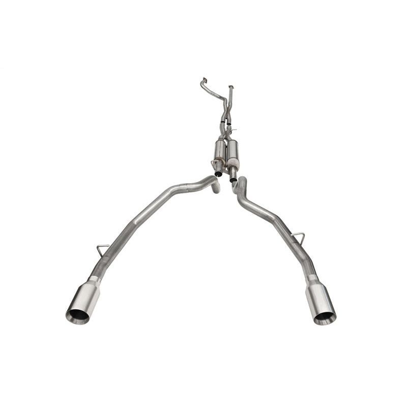 Corsa 2021-2024 Dodge Ram TRX Crew Cab Xtreme Catback Exhaust Dual Rear Satin Tip Catback CORSA Performance