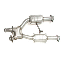 Load image into Gallery viewer, BBK 79-93 Mustang 5.0 Short Mid X Pipe With Catalytic Converters 2-1/2 For BBK Long Tube Headers X Pipes BBK
