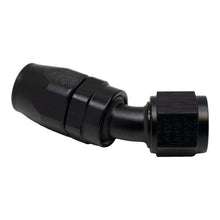 Load image into Gallery viewer, DeatschWerks 10AN Female Flare Swivel 30-Degreehose End CPE - Anodized Matte Black Fittings DeatschWerks
