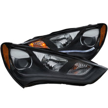 Load image into Gallery viewer, ANZO 2013-2015 Hyundai Genesis Projector Headlights w/ Plank Style Design Black (HID Compatible) Headlights ANZO
