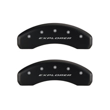 Load image into Gallery viewer, MGP 4 Caliper Covers Engraved Front &amp; Rear Explorer Red finish silver ch Caliper Covers MGP
