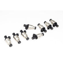 Load image into Gallery viewer, DeatschWerks Universal 1800cc Low Impedance 14mm Upper Injector - Set of 8 Fuel Injector Sets - 8Cyl DeatschWerks
