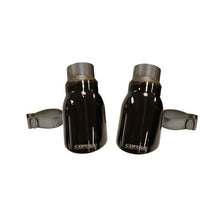 Load image into Gallery viewer, Corsa 2015-2016 Dodge Charger R/T Pursuit Valance 2.5in Inlet / 4in Outlet Black PVD Tip Kit Tips CORSA Performance
