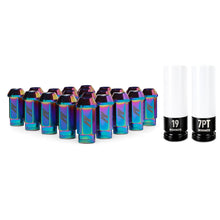 Load image into Gallery viewer, Mishimoto Aluminum Locking Lug Nuts M12x1.5 20pc Set Neo Chrome Lug Nuts Mishimoto
