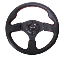 Load image into Gallery viewer, NRG Reinforced Steering Wheel (320mm) Leather w/Red Stitch Steering Wheels NRG

