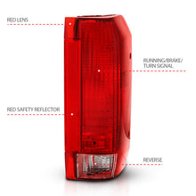 Load image into Gallery viewer, ANZO 1992-1996 Ford Bronco Taillight Red/Clear Lens (OE Replacement) Tail Lights ANZO
